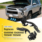 For 2010-2024 Toyota 4Runner LH & RH Hood Hinge Set TO1236181 TO1236182