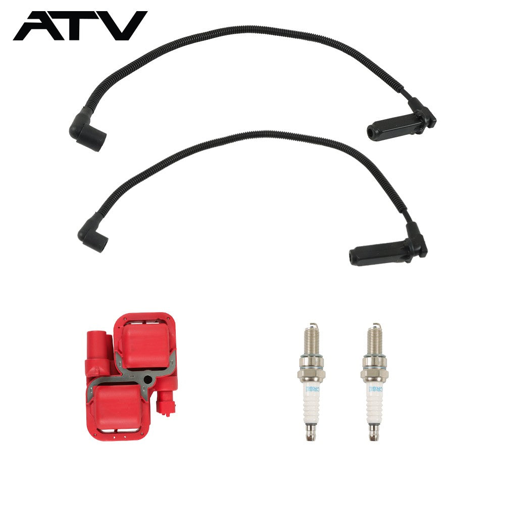 Ignition coil & Spark plug Cap W Wire for Polaris RZR S 4 800 2008 2009 2010