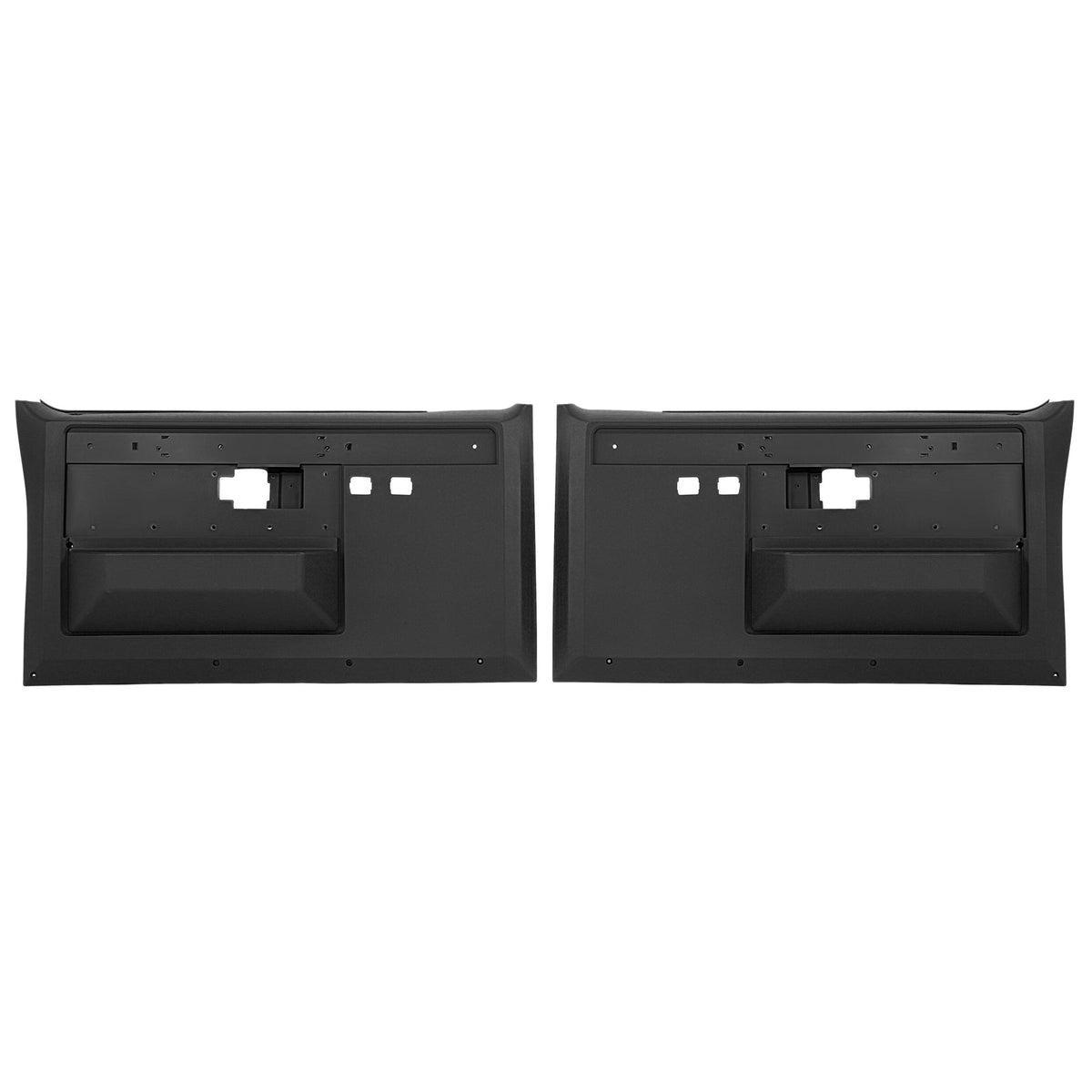 Door Panels Black Front Pair For Chevrolet C10 K5 Blazer 1981-1987