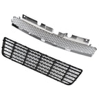 For 06-16 Chevy Impala/Limited Chrome Mesh Style Front Upper+Lower Bumper Grille