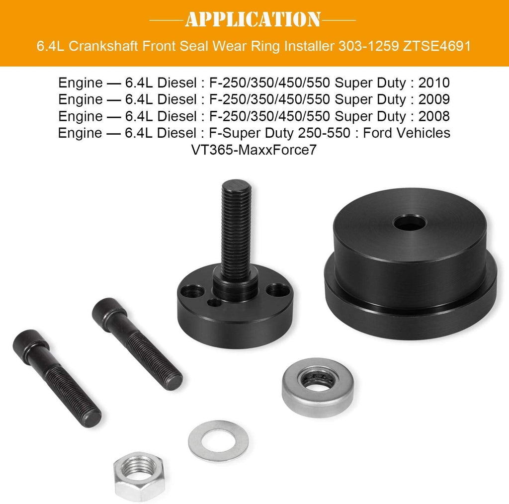 Crankshaft Front & Rear Seal Installer Tool for Ford 4.5L,6.0L,6.4L Powerstroke