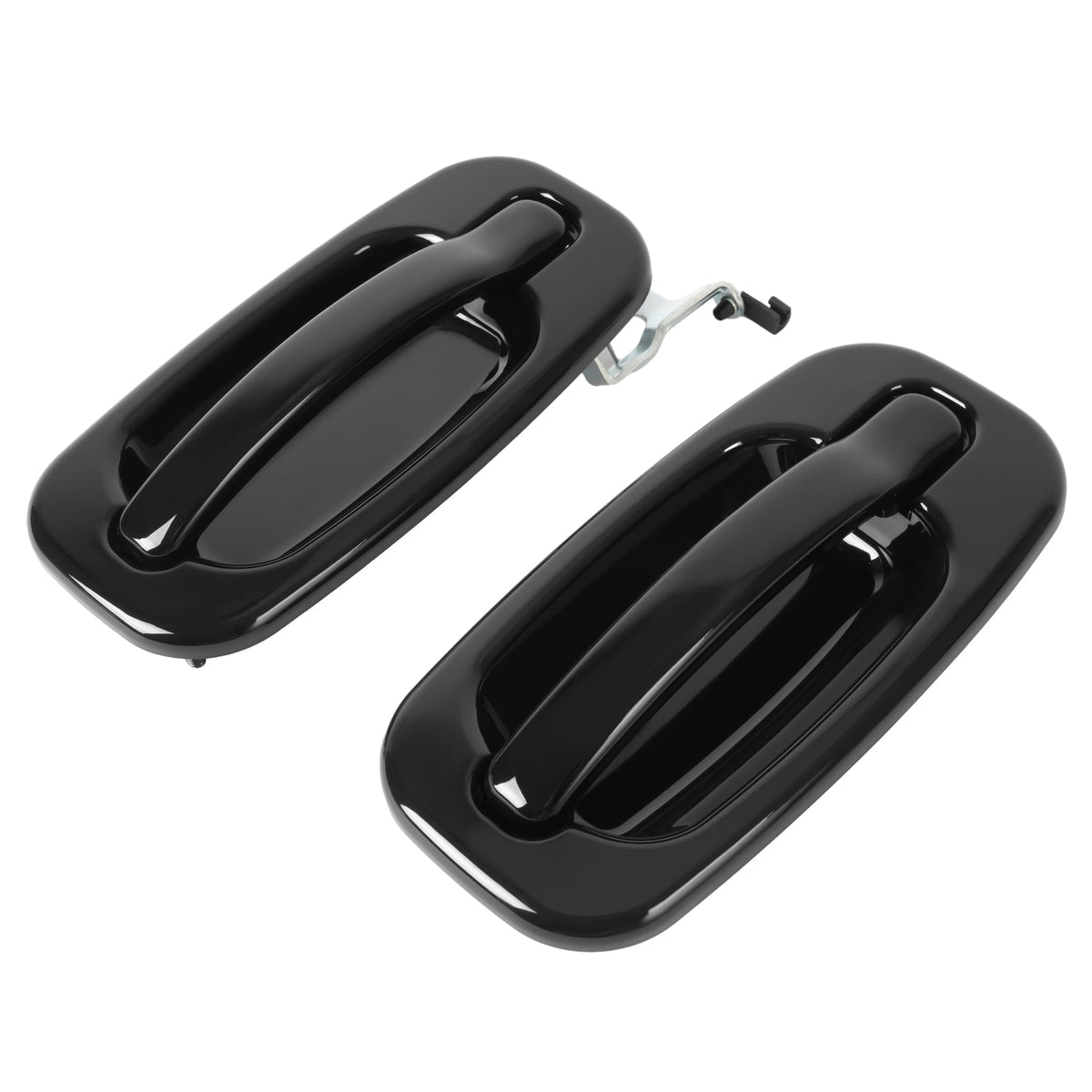 2PCS Rear Left +Right Outside Door Handles For Silverado Sierra 1500 2500 99-06