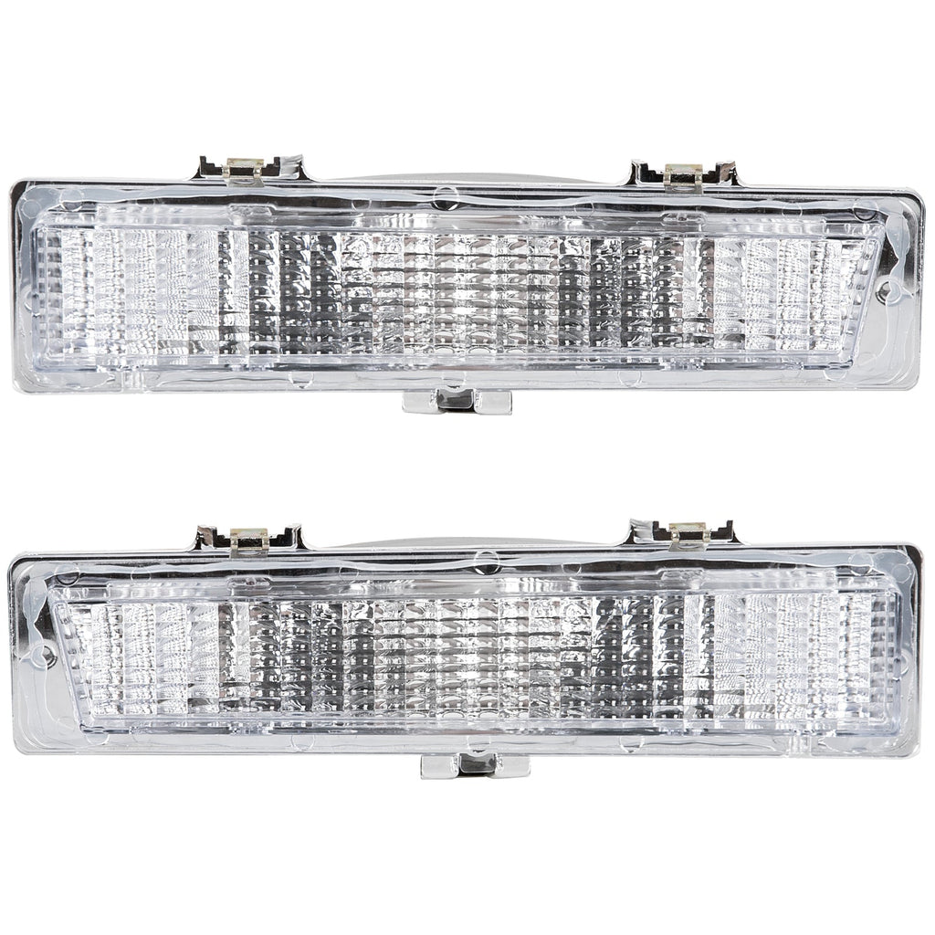 Pair of Front Park and Turn Signal Light Lamps For Chevy Monte Carlo SS 1981-88