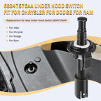 68347576AA Under Hood Switch for Jeep, Chrysler, Dodge and Ram vehicles