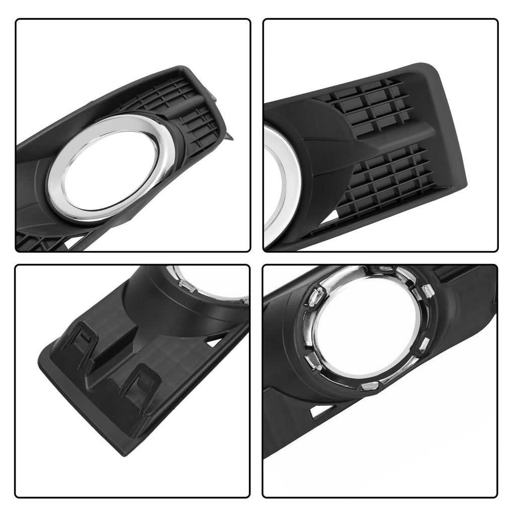 Pair Fog Lights w/Bezel Bumper Lamp Cover For Cadillac SRX 2010 - 2016 2015