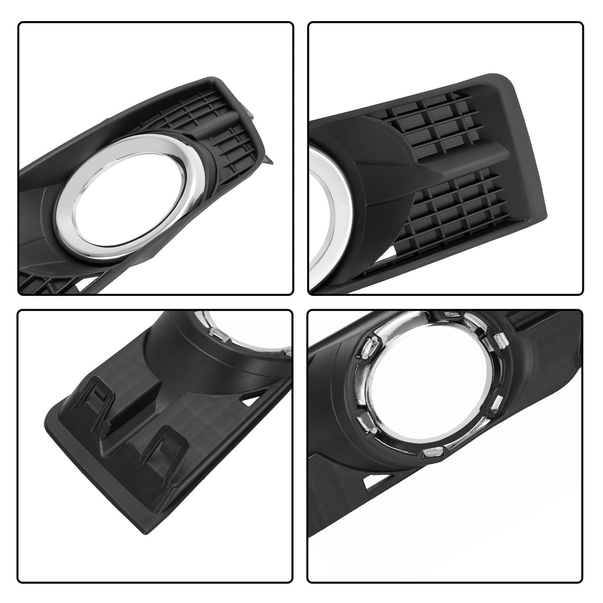 Pair Fog Lights w/Bezel Bumper Lamp Cover For Cadillac SRX 2010 - 2016 2015