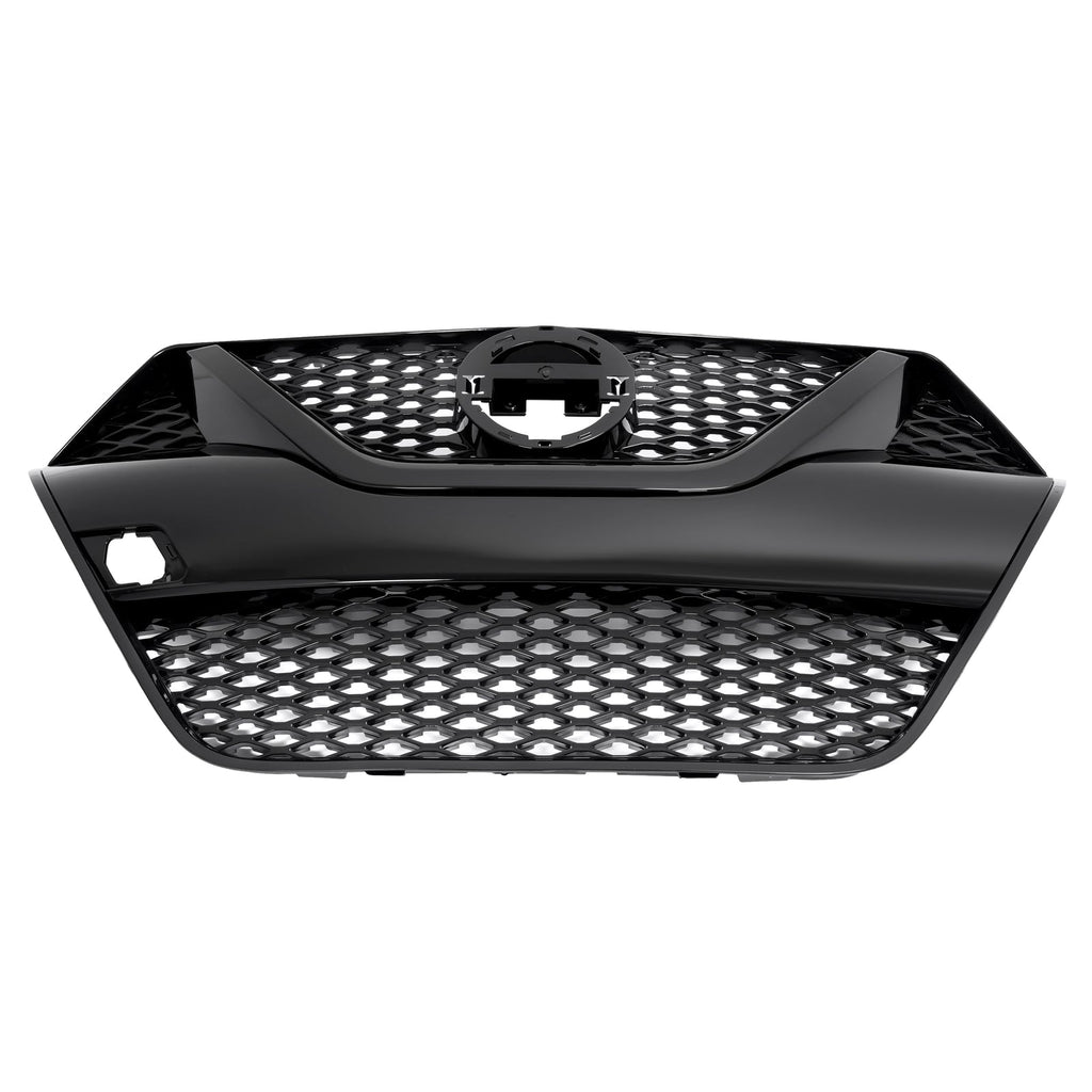 For Nissan Maxima 2016-2018 2017 Front Upper Grille Full Gloss Black Grill