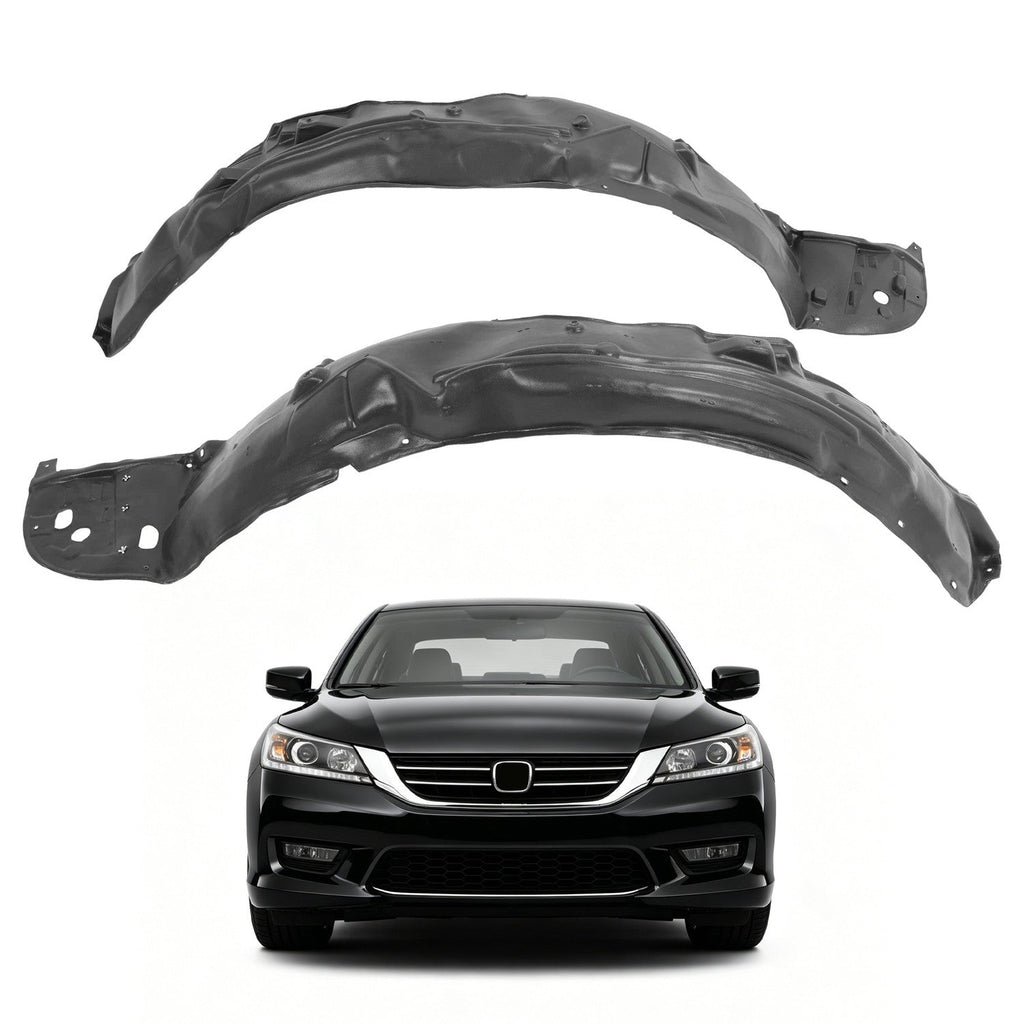 Front Driver & Passenger Side Inner Fender Liner For 2013-15 Honda Accord Sedan