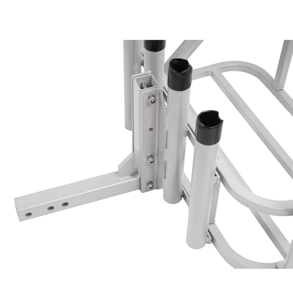 Heavy Duty Fishing Rod Rack Rod Holder 2" Receiver Hitch Mount w/Notch Caps
