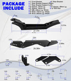 2''-3'' Lift Kit Front & Rear for Polaris RZR S 800, RZR 4 800 2010-2014