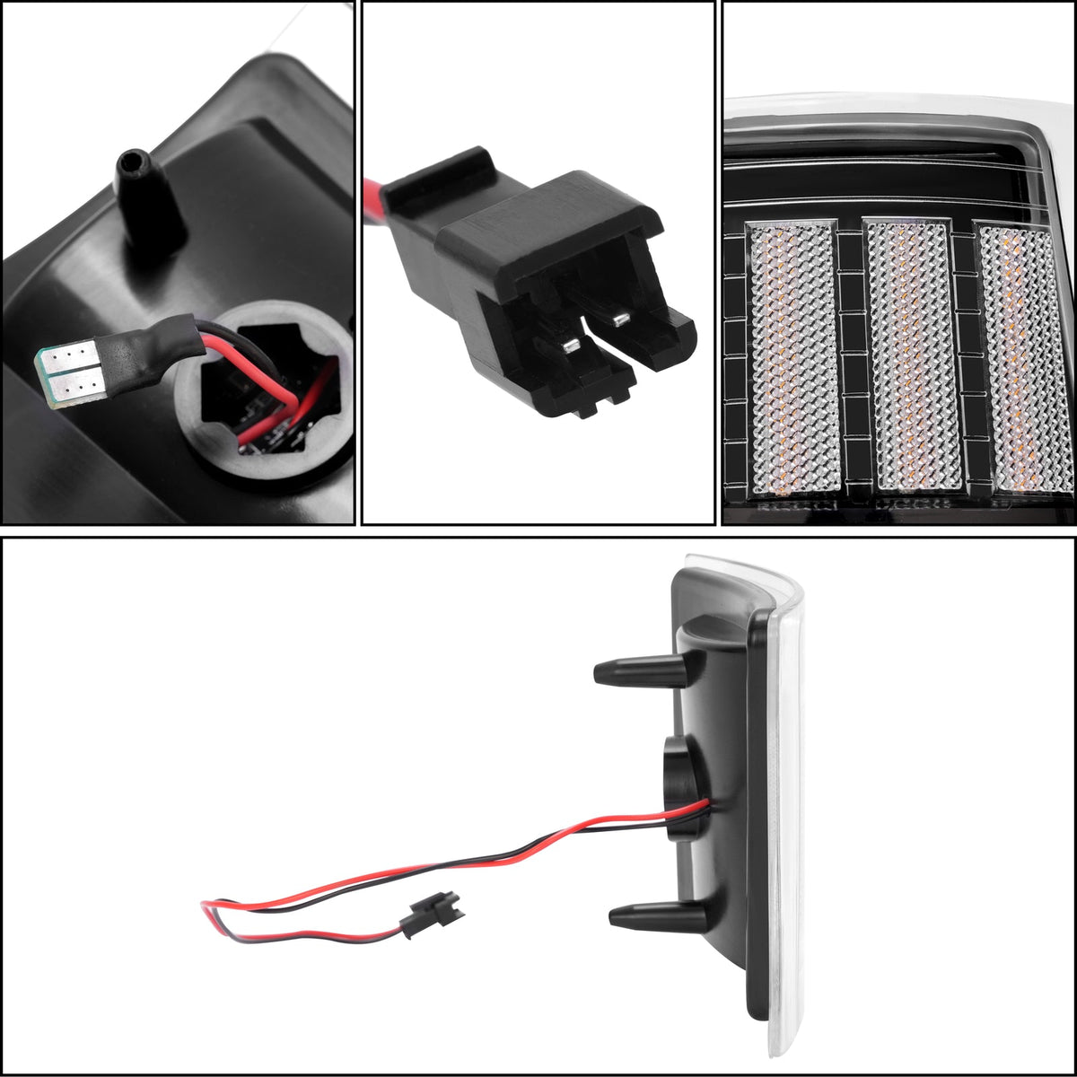 For Chevy C/K 1500 2500 3500 94-98 LED Sequential Corner Side Marker Lights Set