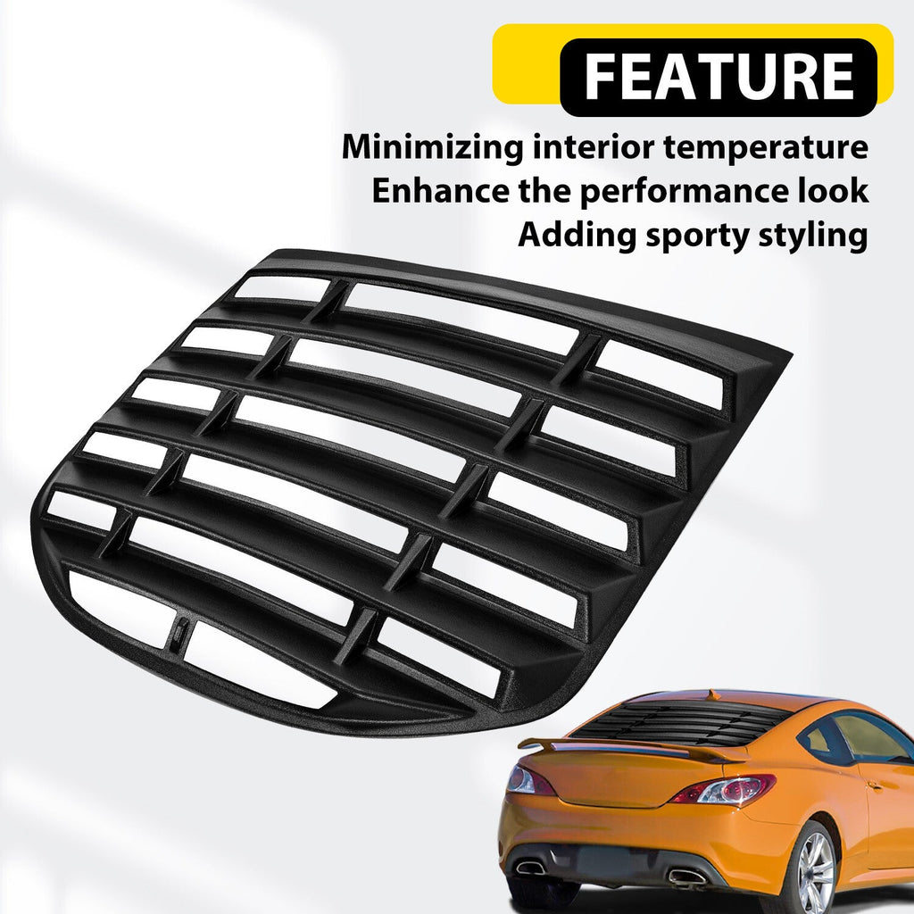 Rear Window Louver Windshield Sunshade Cover For Hyundai Genesis Coupe 2010-2016