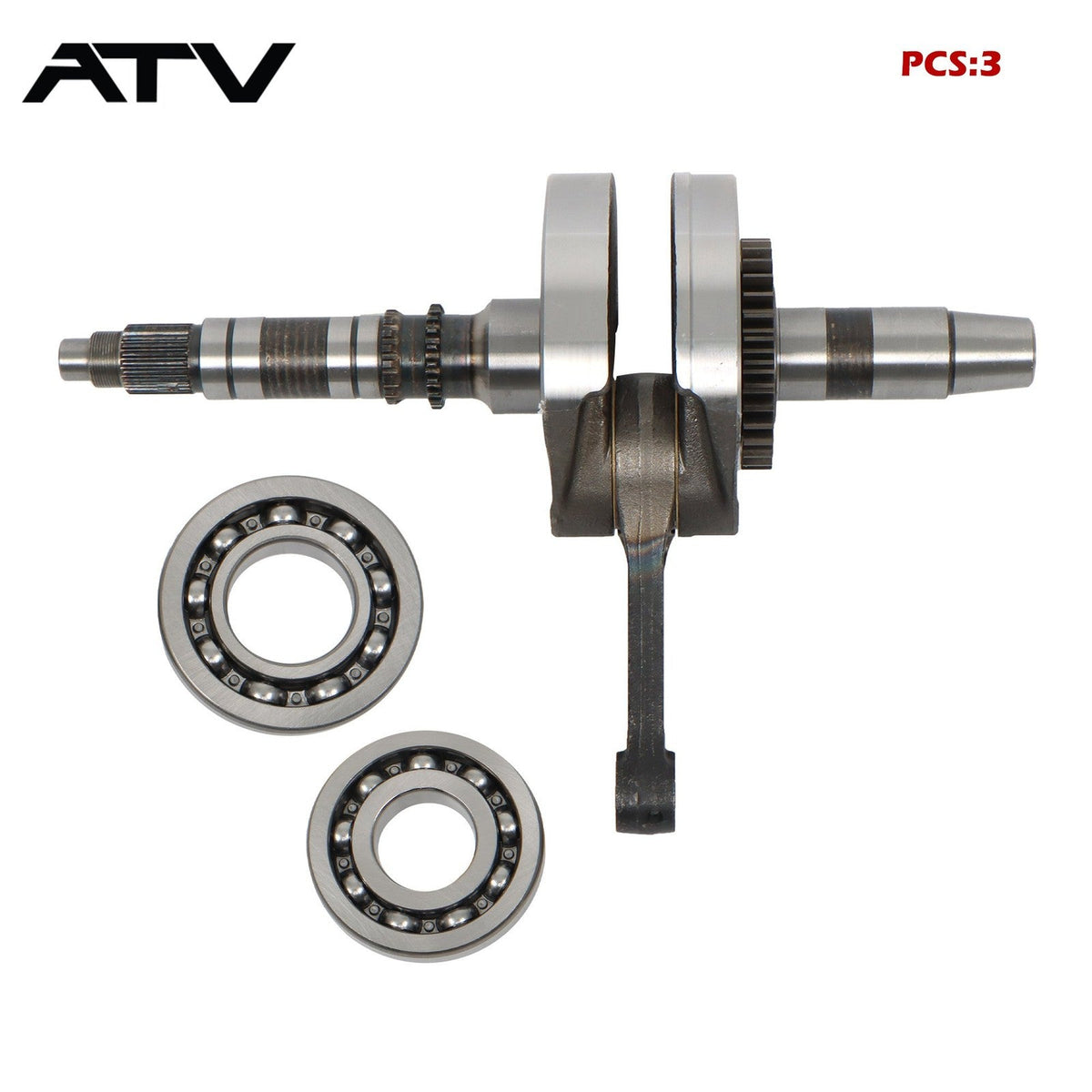 Crankshaft + Bearing For Honda Rancher TRX420 Foreman TRX500 TRX520 Pioneer 500