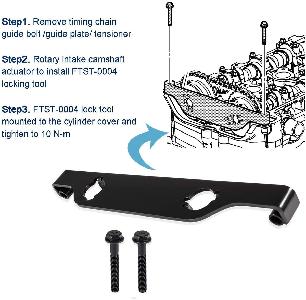 EN-48953 Cam Phaser Retainer-Camshaft Actuator Locking Tool for Buick Chevy GMC