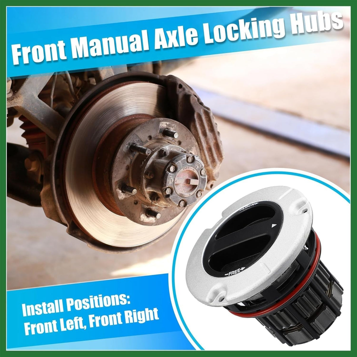 4WD Front Manual Lock Hub Link For 2005-2023 Ford F250 F350 F450 F550 Super Duty