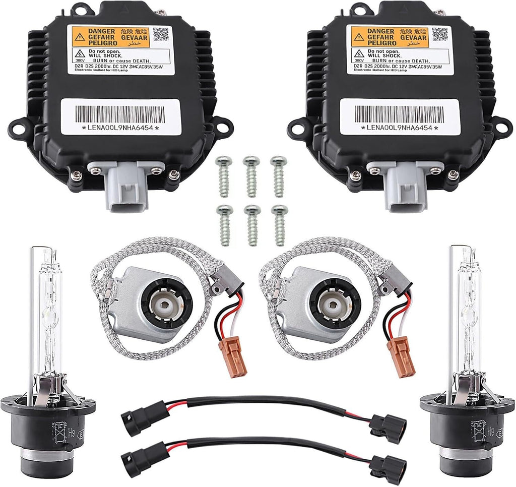 2 Set Xenon Ballast Igniter HID D2S Bulb Kit For 07-15 Infiniti G35 G37 Q40 Q50