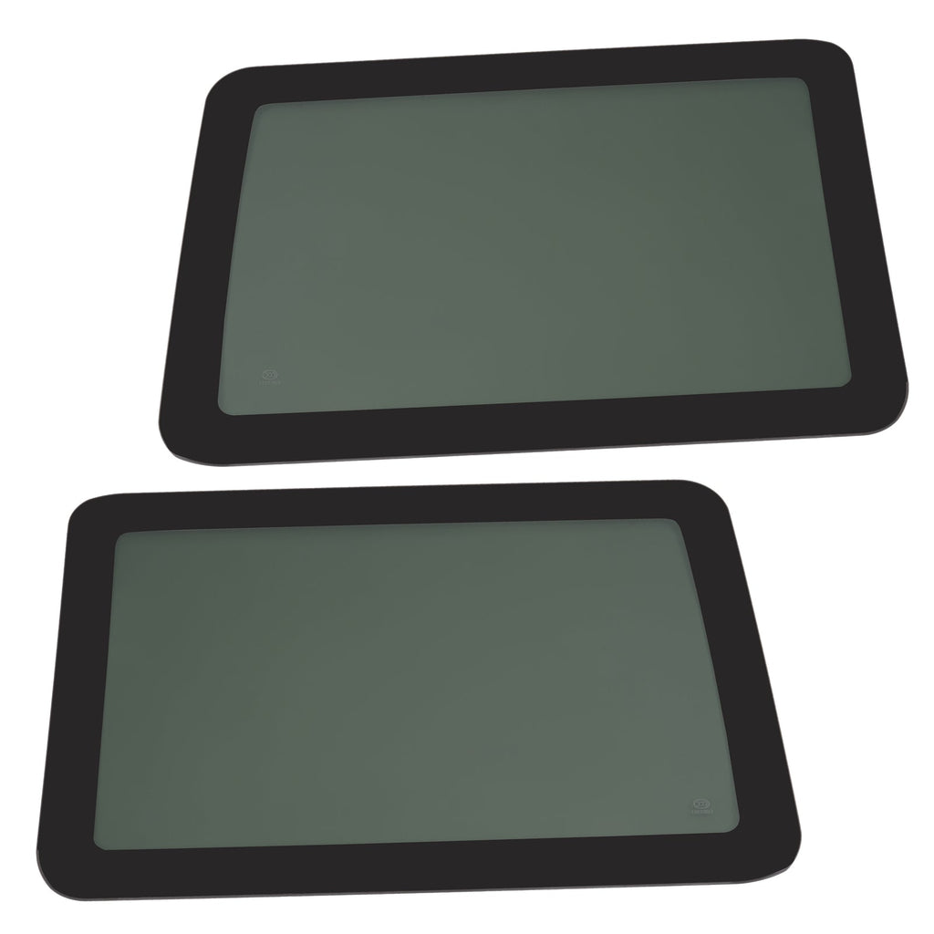 Fit Jeep Wrangler 2007-2010 Door Window Glass Dark Rear Driver +Passenger Side