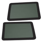 Fit Jeep Wrangler 2007-2010 Door Window Glass Dark Rear Driver +Passenger Side