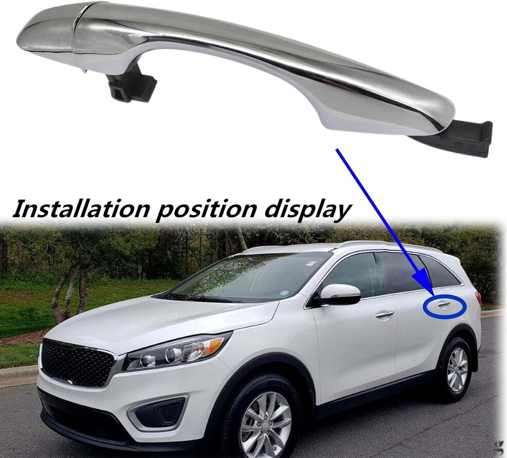 Fit For 2016-2020 Kia Sorento Rear Left Driver Side Outside Exterior Door Handle