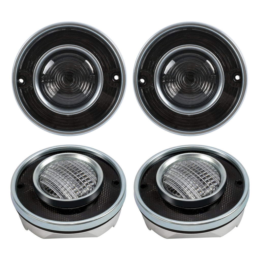 Tail Lights and Backup Lights Set For Chevrolet Corvette C3 1975-1979 Smoked