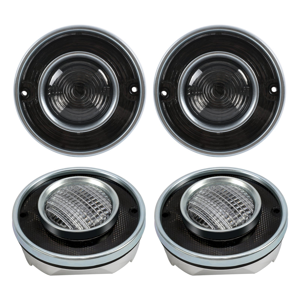 Tail Lights and Backup Lights Set For Chevrolet Corvette C3 1975-1979 Smoked