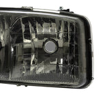 Chrome Headlights+Bumper Lamp Smoke Lens For GMC Sierra 1500 Yukon XL 1999-2007