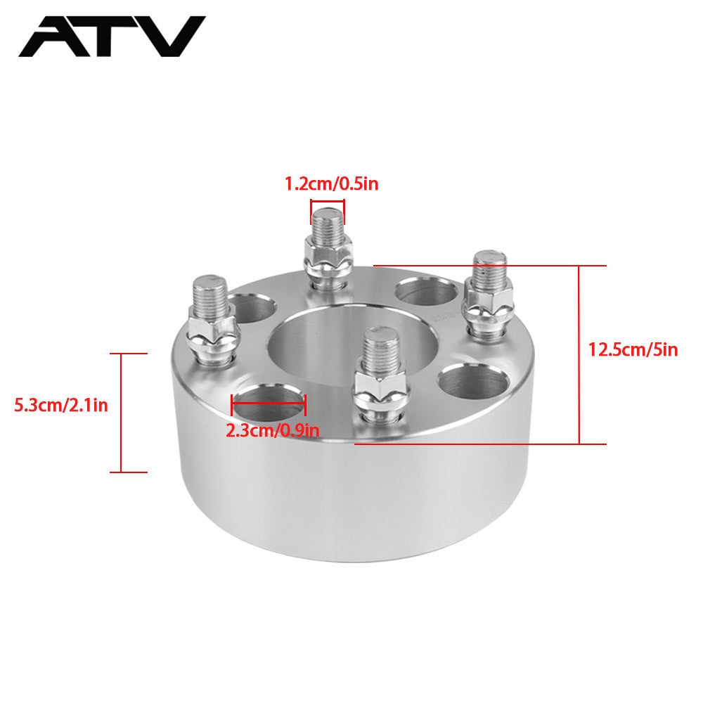 2× 2 inch 4x4 Wheel Spacers Adapters For Golf Cart  GO Club Car 1/2"x20 Studs