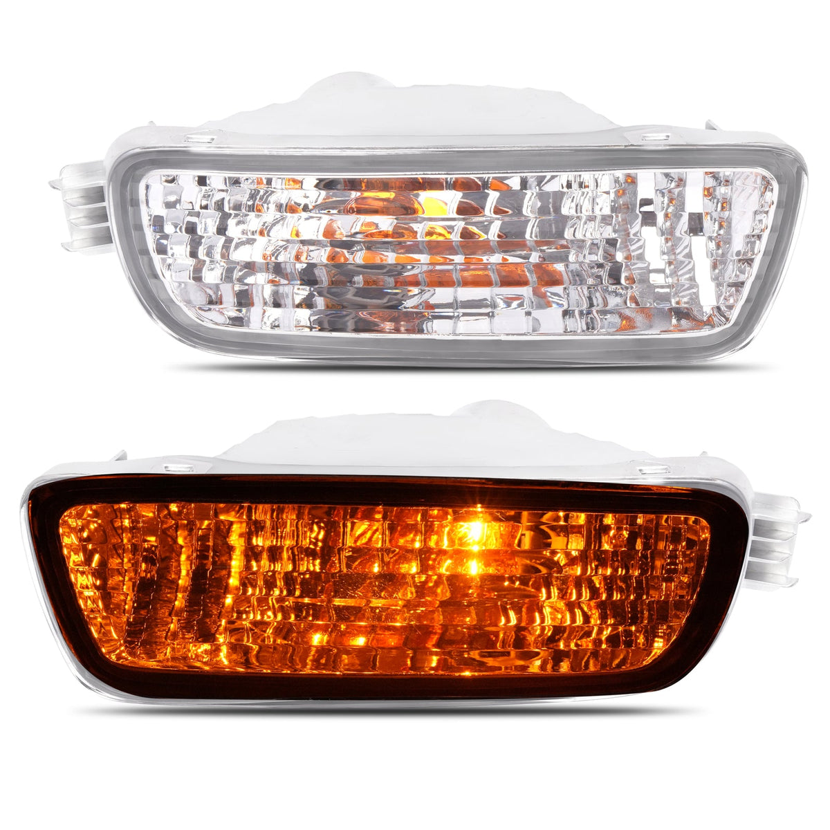 Pair Headlights Corner Signal Lights Lamp w/All Bulbs For Toyota Tacoma 2001-04
