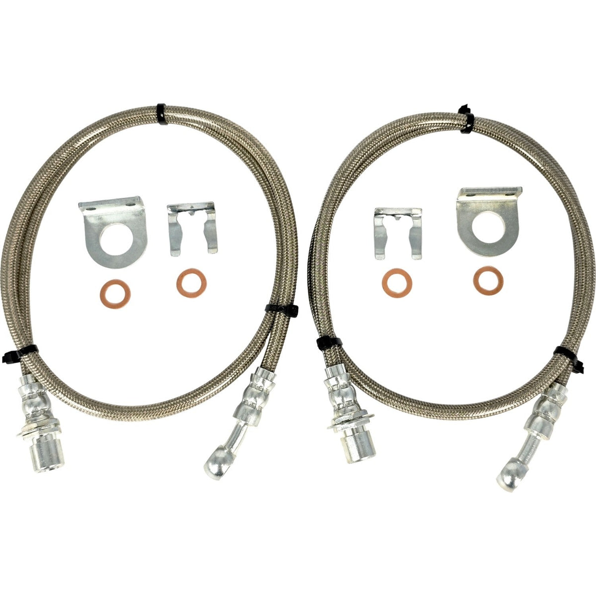 Stainless Steel Extended Brake Line Fit Chevy GMC Silverado Sierra 1500 2WD Only