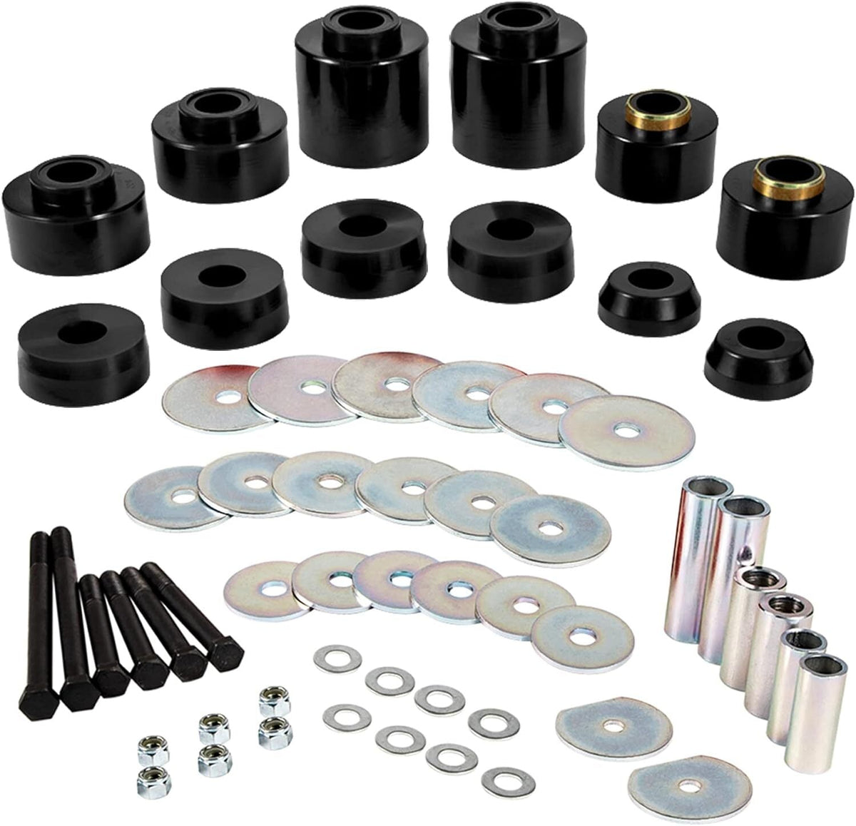 For 1980-1998 Ford F150 F250 F350 2WD 4WD 4.4123R Body Mount Bushing Set Kit