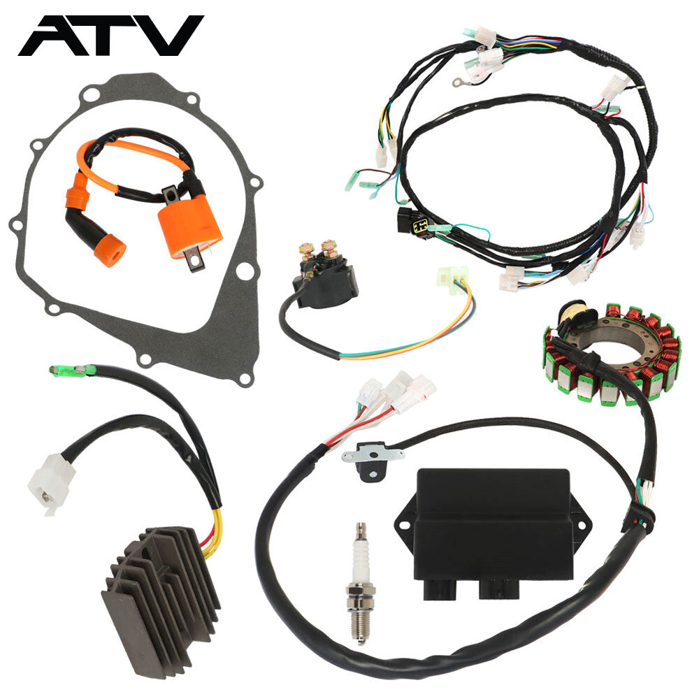 Magneto Stator+Ignition Coil+Wire Harness CDI Kit For Yamaha Warrior 350 YFM350X