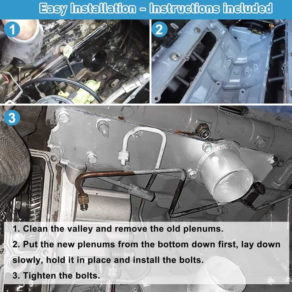 Aluminum Plenum Intake Manifold For 99.5-03 Ford Powerstroke 7.3L, Left & Right