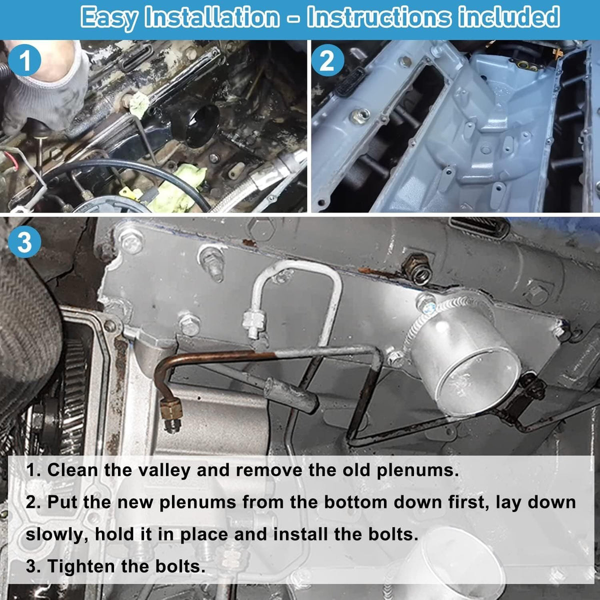 Aluminum Plenum Intake Manifold For 99.5-03 Ford Powerstroke 7.3L, Left & Right