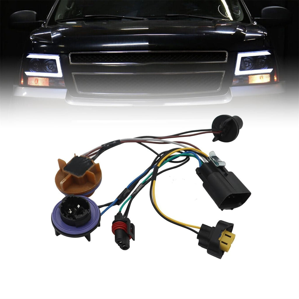 Headlight Wiring Harness 15950809 For 2007-2014 Chevy Tahoe Suburban Avalanche