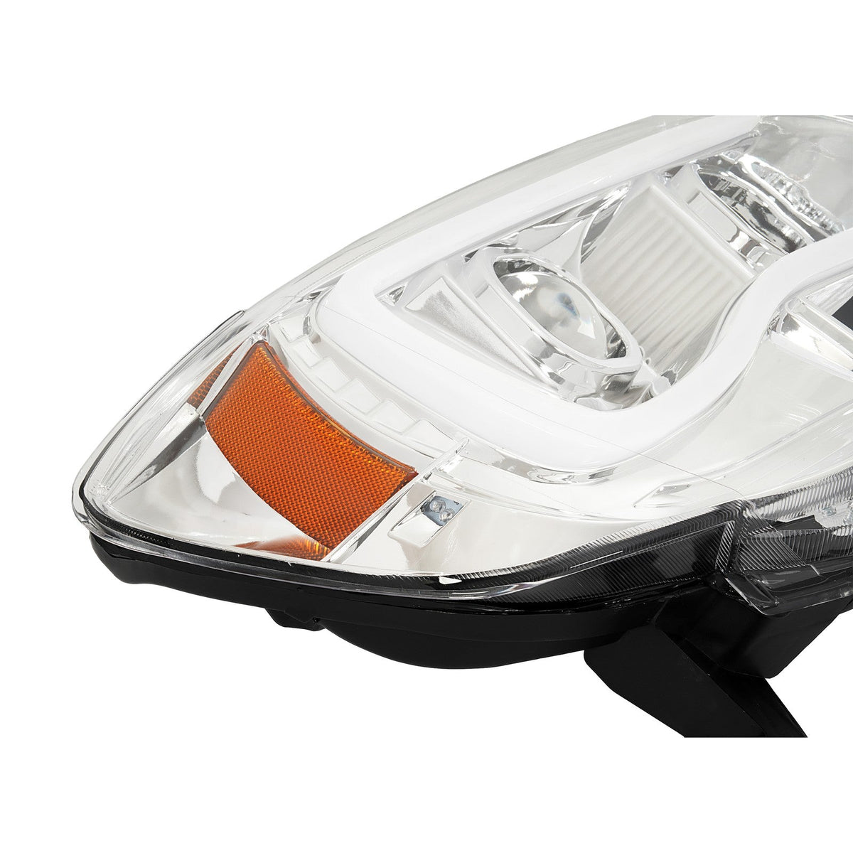 DOT Chrome LED Tube Projector Headlights HeadLamps For Toyota Tacoma 2005-2011