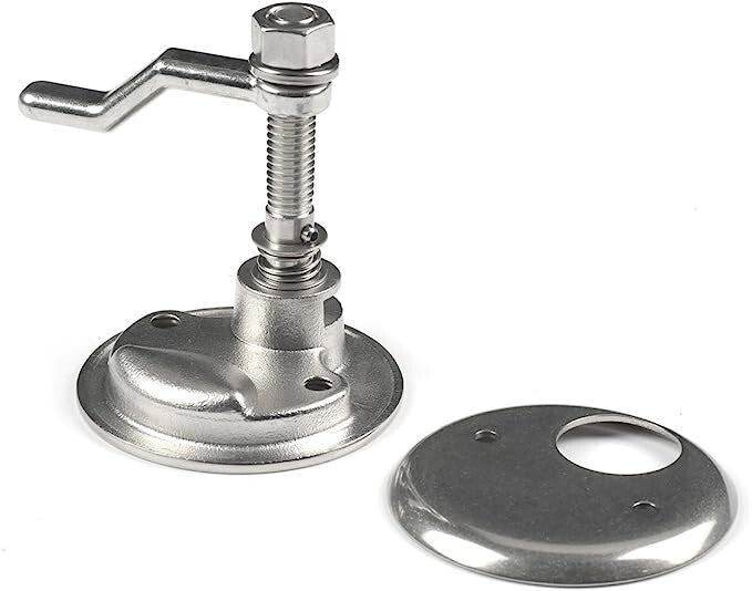 Boat Cam Latch, 316 Stainless Steel Marine Hatch Pull with Back Plate, Screws