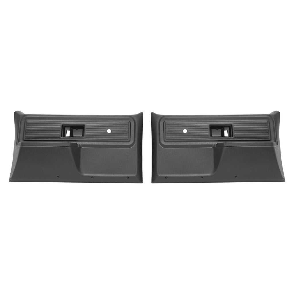 For Chevrolet/ GMC Truck 1977-1980 Inner Door Panels Black Plastic Left+Right