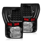 For Toyota Tundra 2007-2013 Full LED Tail Lights Lamps Left+Right Pair Set Black