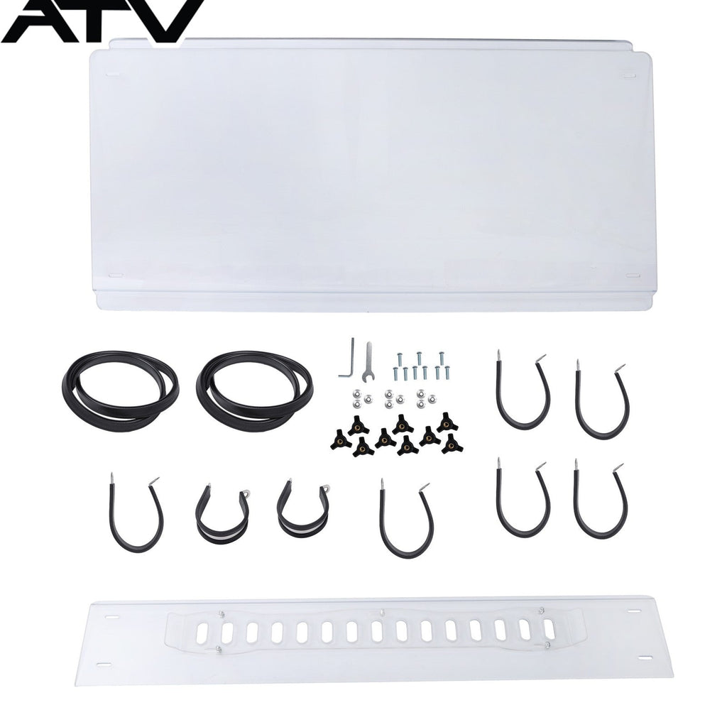 2 PIECE Windshield Glass For Kubota RTV X900 X1120 X1140  2016-2022 KB-X900LWV