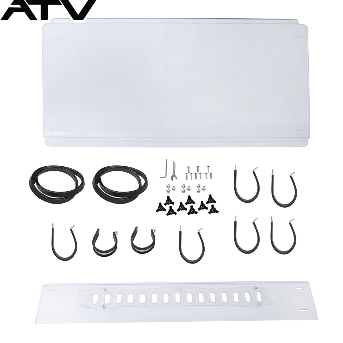 2 PIECE Windshield Glass For Kubota RTV X900 X1120 X1140  2016-2022 KB-X900LWV
