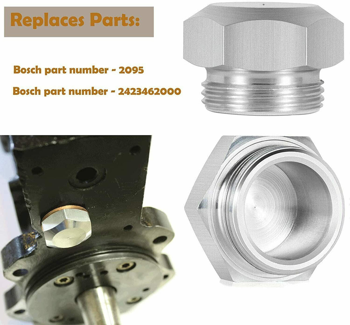 Rack Cap Rack Plug for 1994-1998 Dodge Cummins & P7100 injection pumps 2500 3500