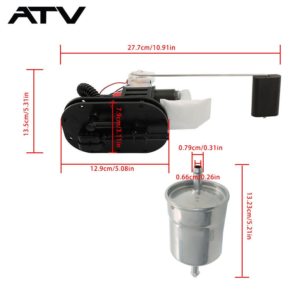 Fuel Pump For Can-Am Outlander 500 650 800 Renegade 800 2007 & Filter 703500771