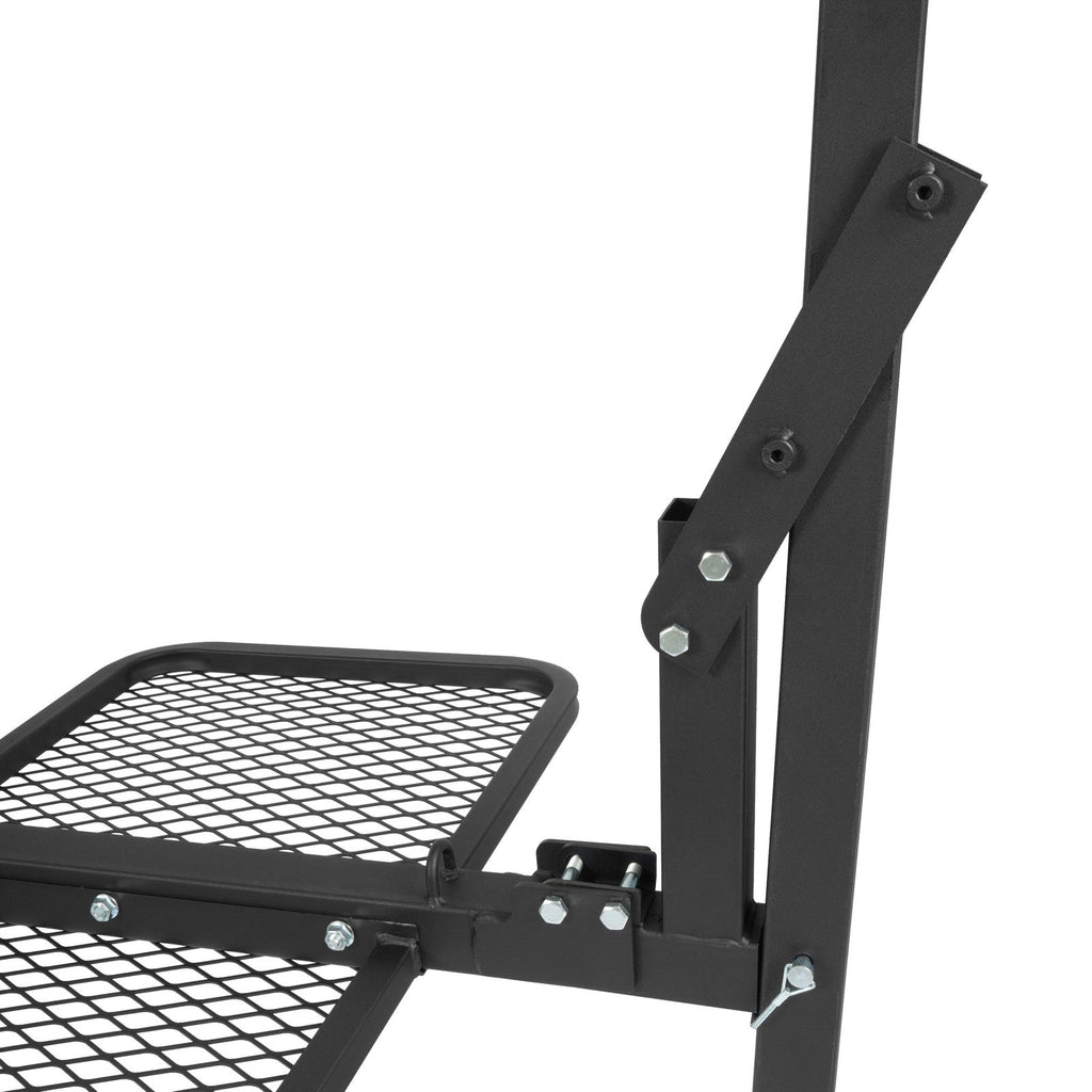 400lbs 360° Swivel Hitch Mount Deer Hanger Game Hoist w/ Lifting System Platform