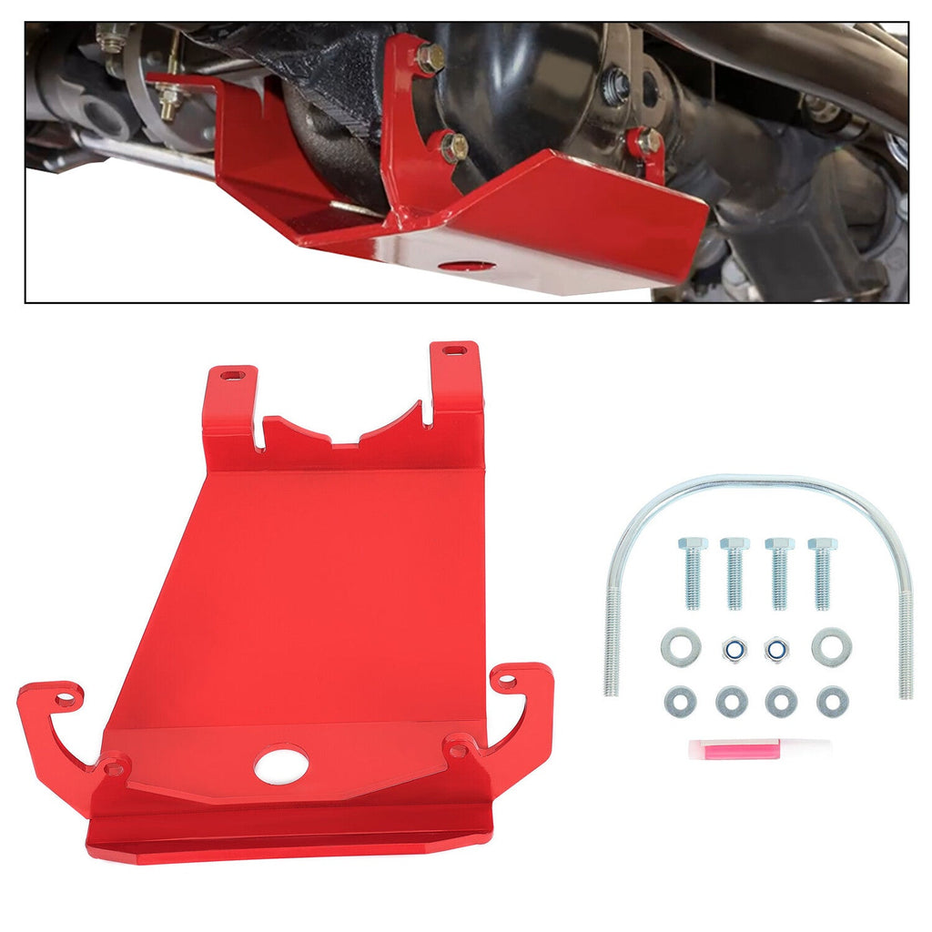Front Skid Plate Red Steel For Jeep Wrangler 2018-23 / Gladiator 2020-23 RS62116