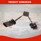 Z-LKR-OEM Locker Sensor Bypass Harness for Jeep Wrangler JL JLU JT 2018-2023