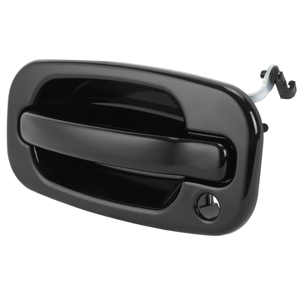4Pcs NEW Outside Door Handles Set Painted Black For Silverado Tahoe Sierra 99-06