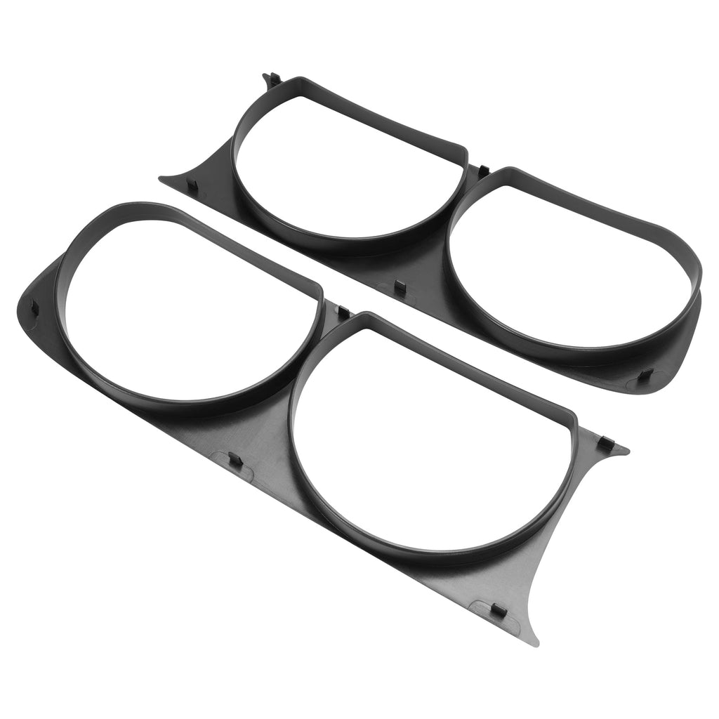 For 2008-2014 Dodge Challenger Headlight Bezel Set of 2 Left and Right Side