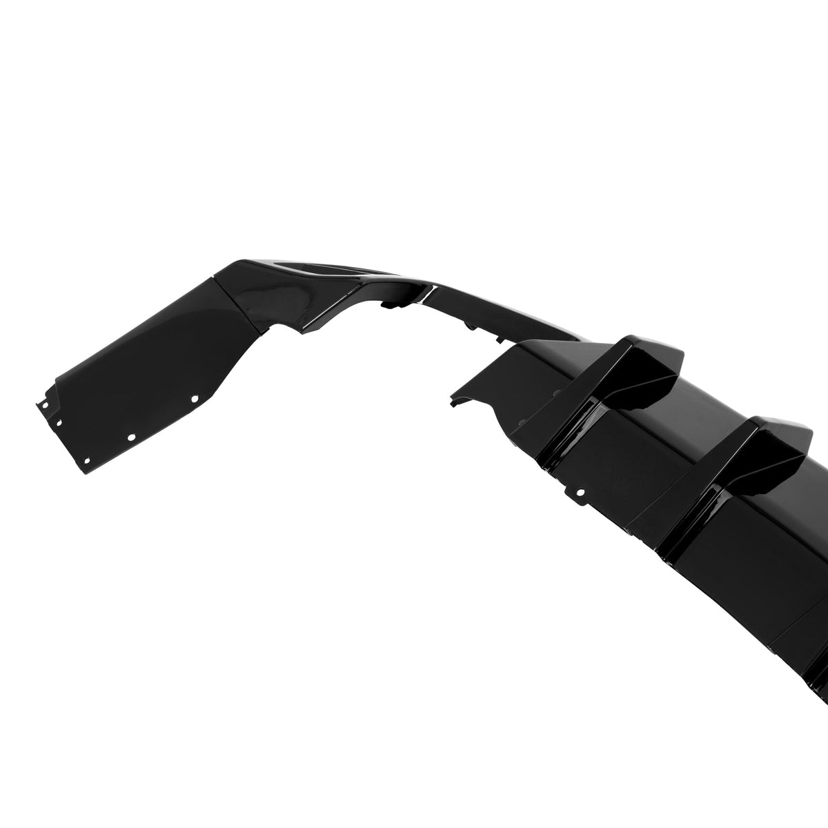 Rear Bumper Lip Diffuser Glossy Black For Chevrolet Camaro SS LT LS 2016-2024