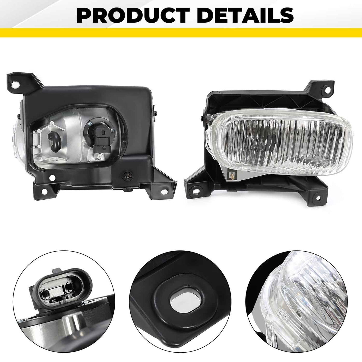 Fog Light Lamp Assembly w/ Bulb Passenger Clear Lens For Toyota Tundra 2000-2006