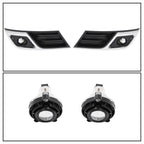 Front Driving Fog Lights w/ Bezels Trim Left Right For Chevrolet Traverse 13-17